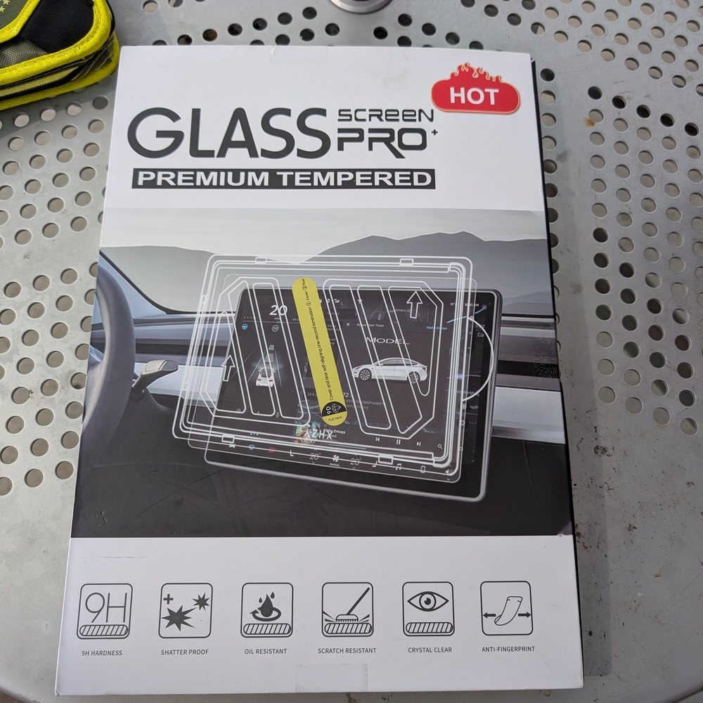 Glass Screen For Tesla Model Y 2021 - 2024 Tempered Protector
